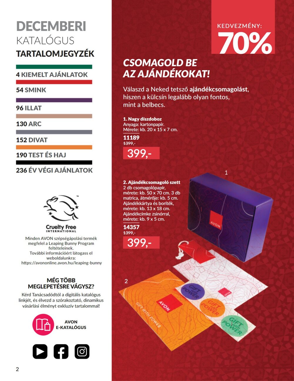 Avon akciós újság 2025.12.01-től - 2. oldal.