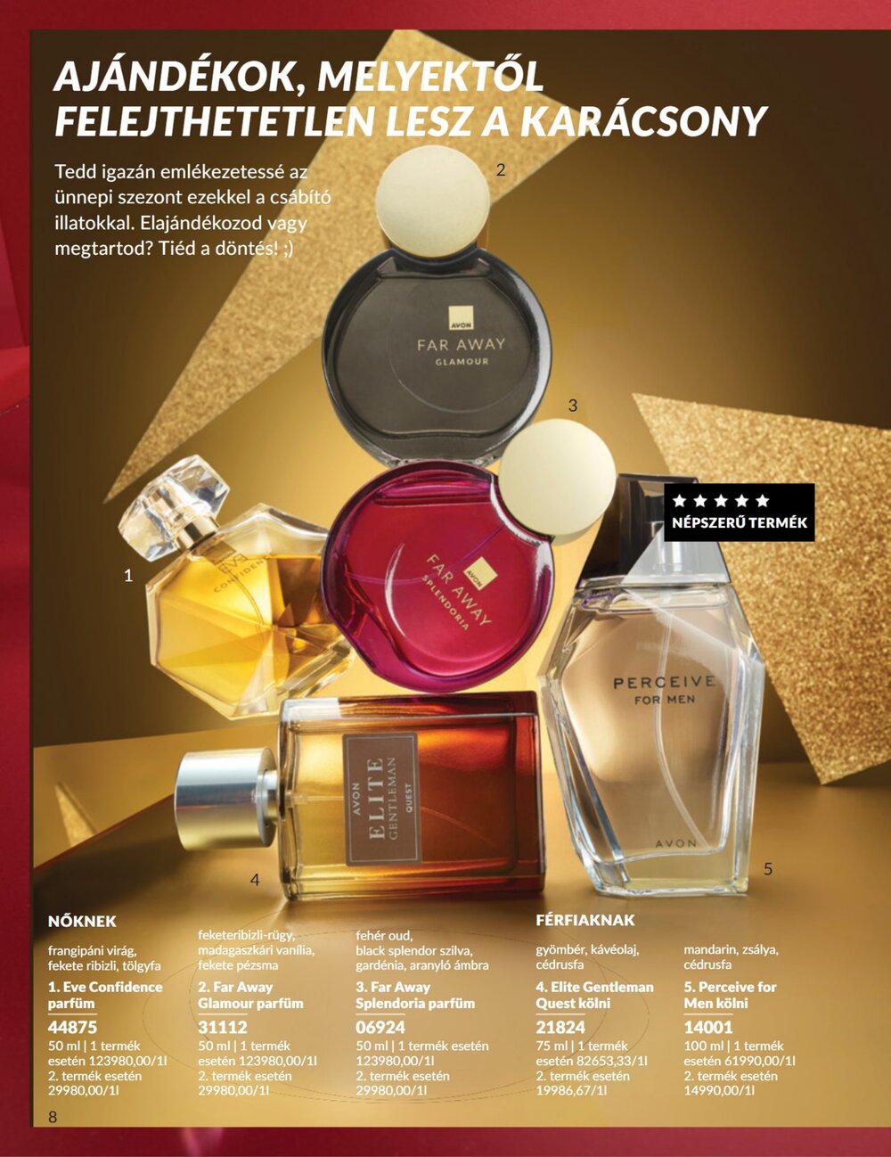 Avon akciós újság 2025.12.01-től - 8. oldal.
