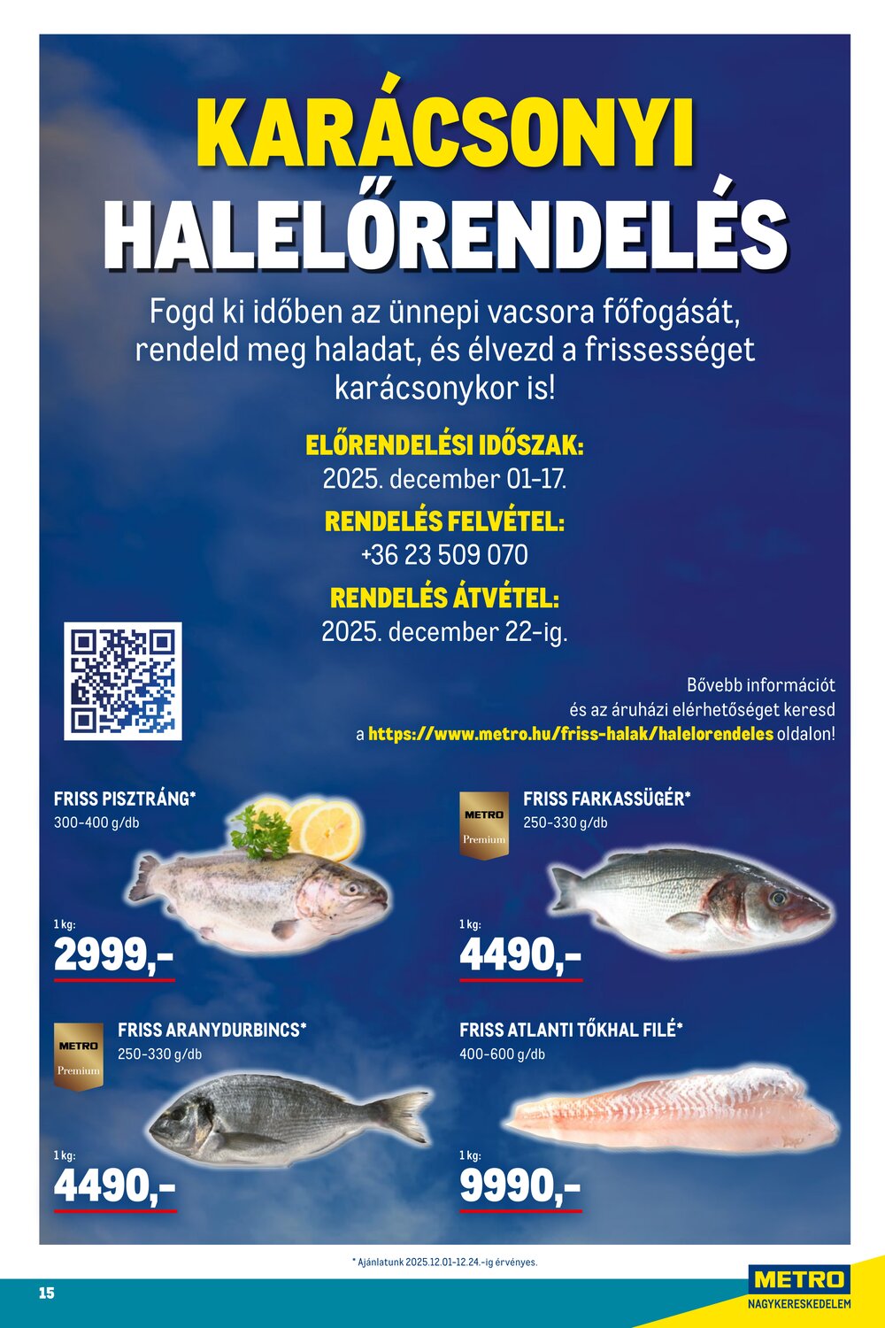 METRO akciós újság 2025.12.01-től - 15. oldal.