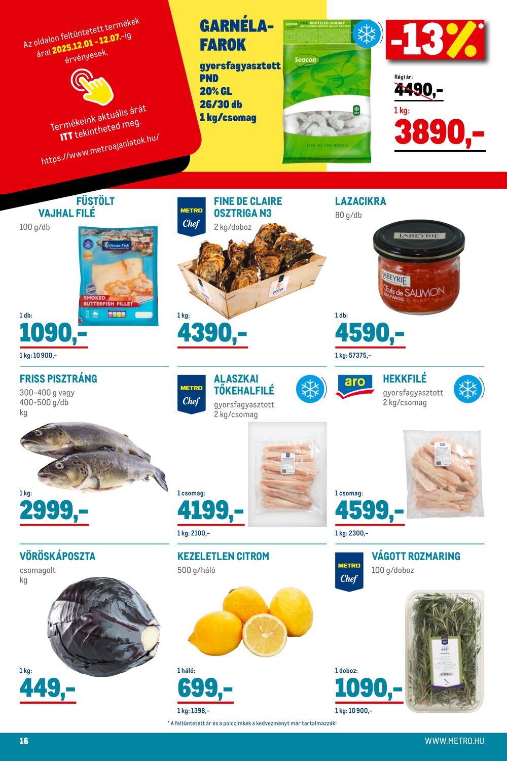 METRO akciós újság 2025.12.01-től - 16. oldal.