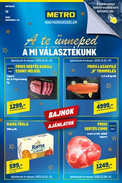 METRO akciós újság 2025.12.01-től