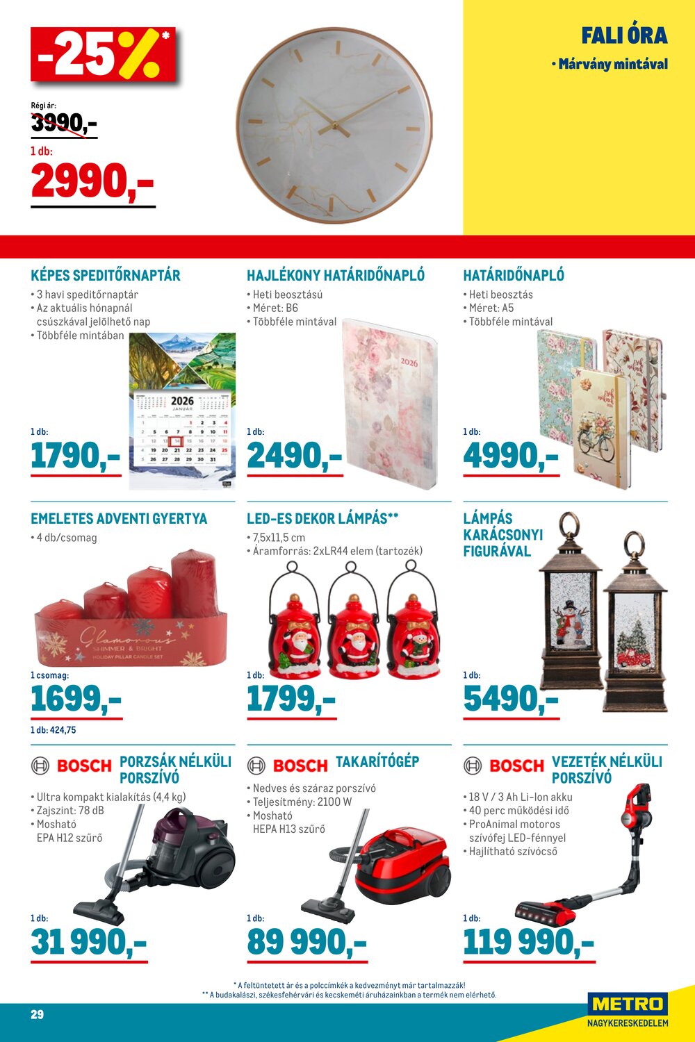 METRO akciós újság 2025.12.01-től - 29. oldal.