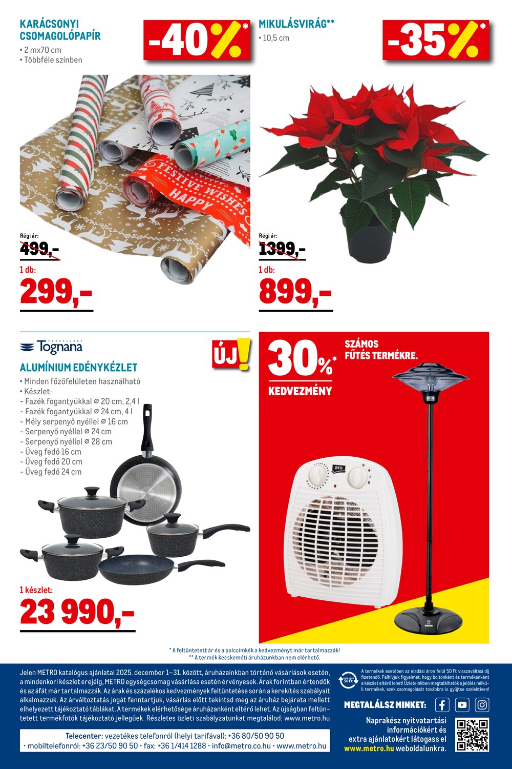 METRO akciós újság 2025.12.01-től - 30. oldal.