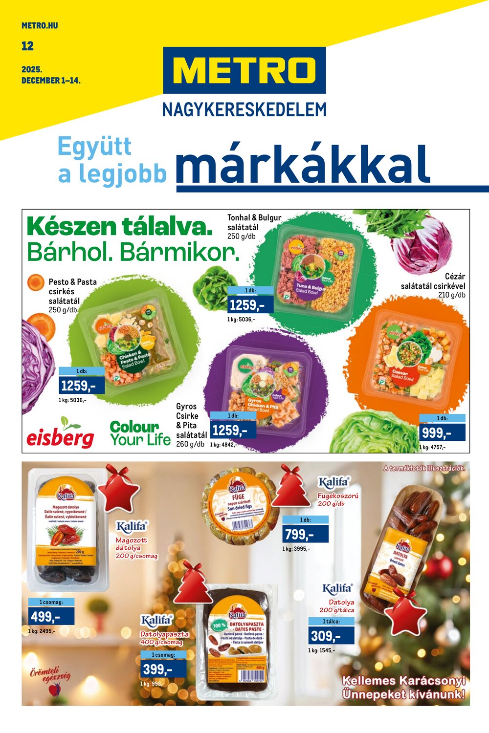 METRO akciós újság 2025.12.01-től - 1. oldal.