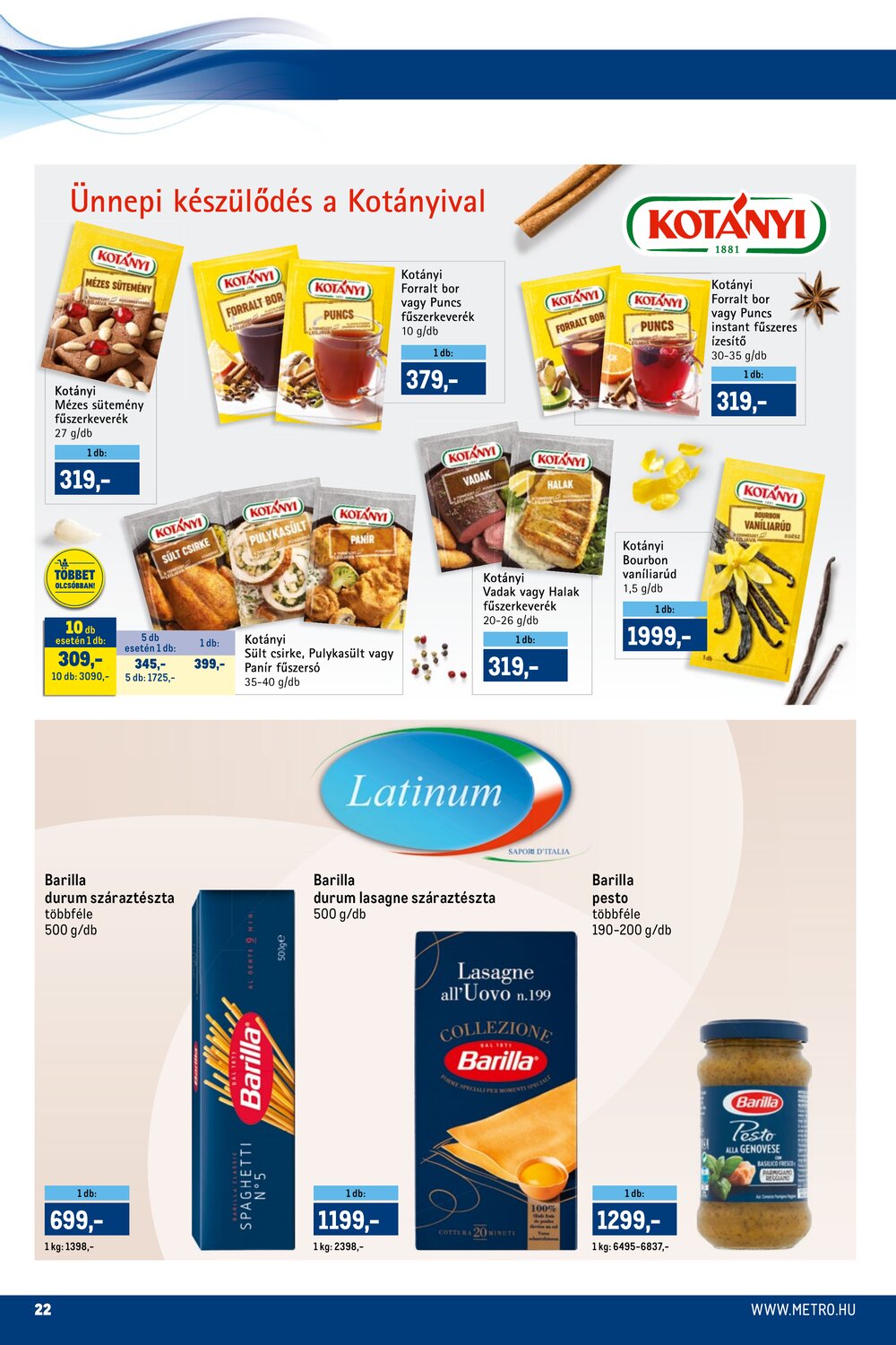 METRO akciós újság 2025.12.01-től - 22. oldal.