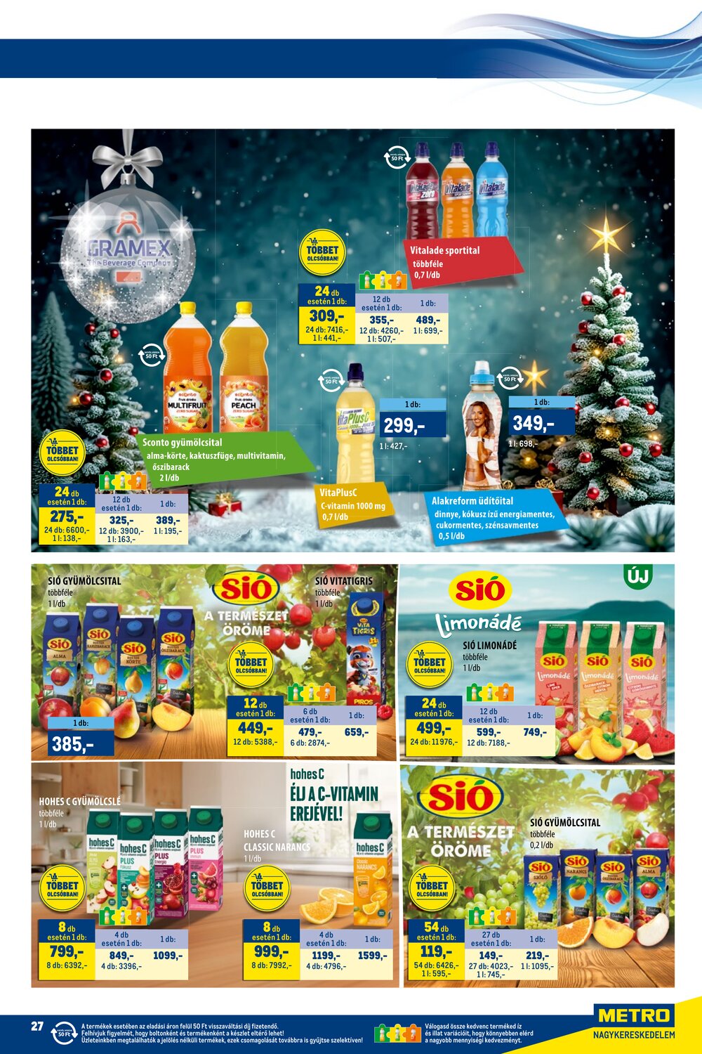METRO akciós újság 2025.12.01-től - 27. oldal.