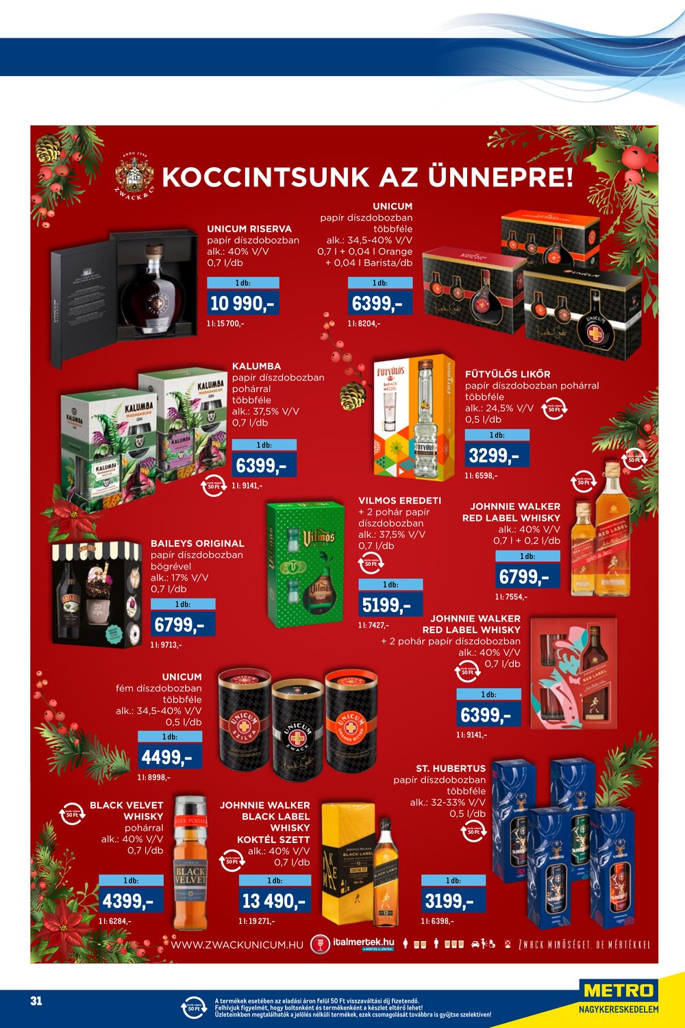 METRO akciós újság 2025.12.01-től - 31. oldal.