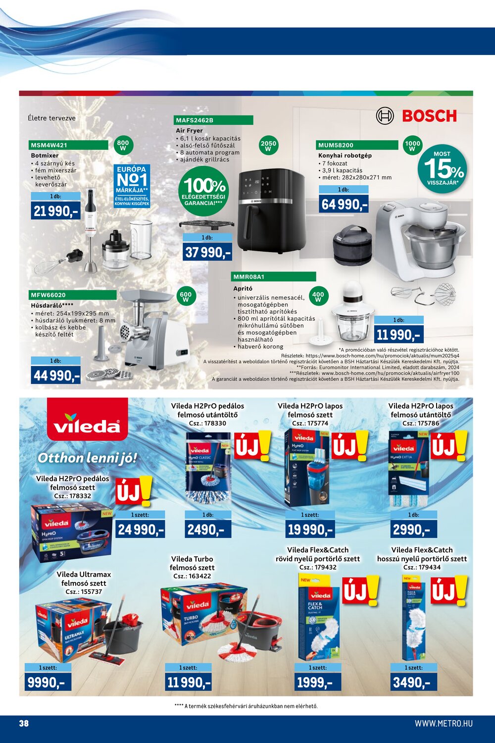 METRO akciós újság 2025.12.01-től - 38. oldal.