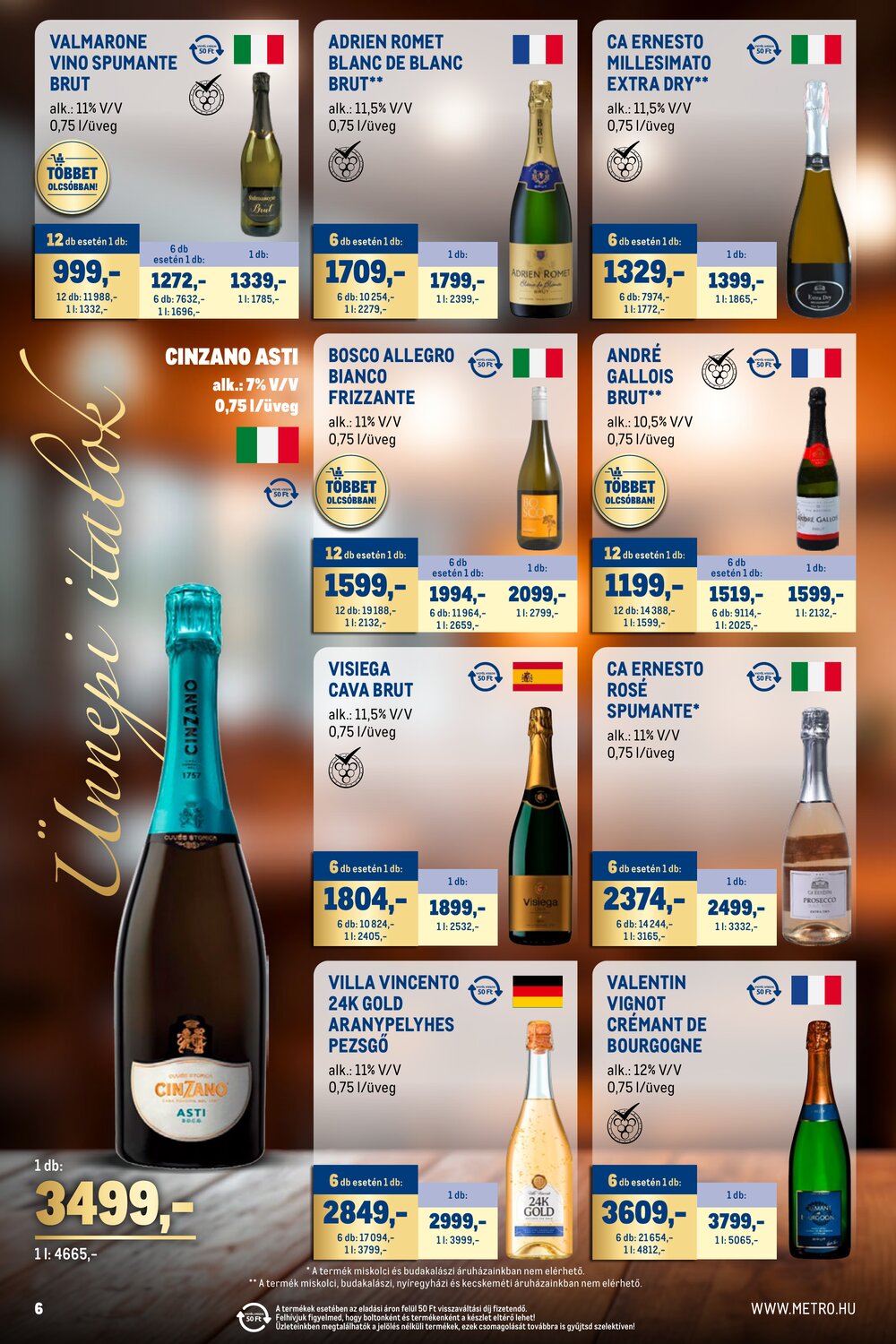 METRO akciós újság 2025.12.01-től - 6. oldal.