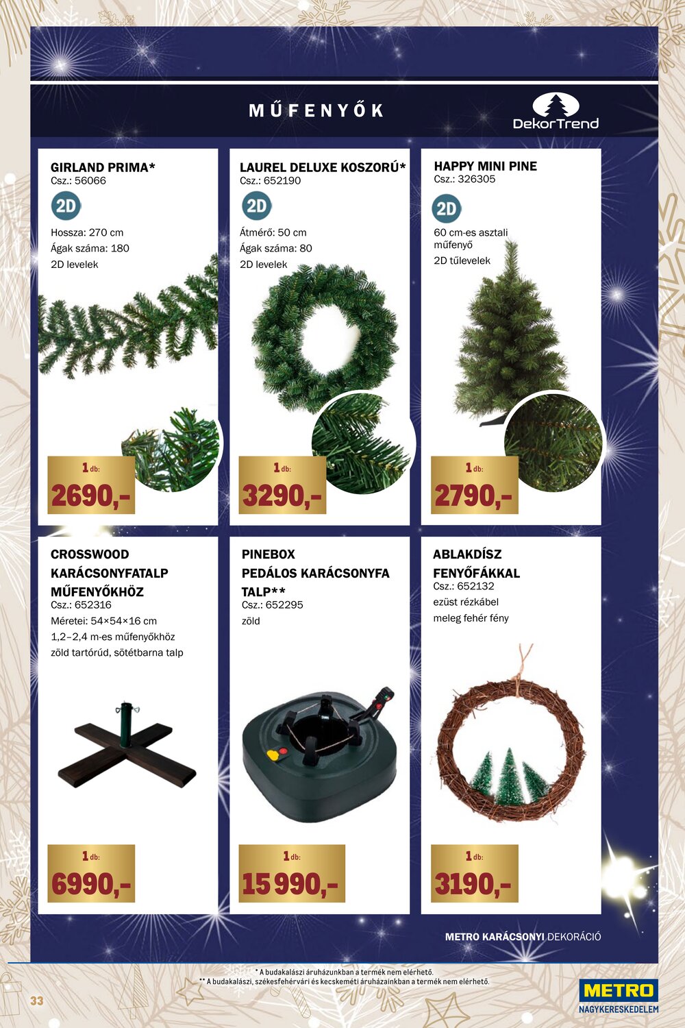 METRO akciós újság 2025.12.01-től - 33. oldal.