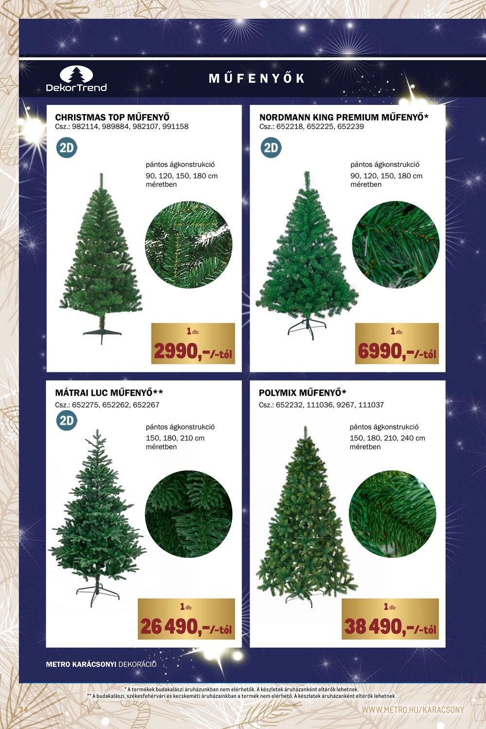 METRO akciós újság 2025.12.01-től - 34. oldal.