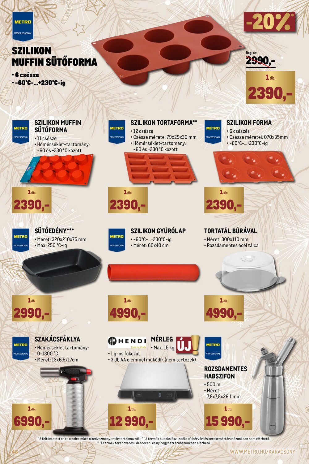 METRO akciós újság 2025.12.01-től - 46. oldal.