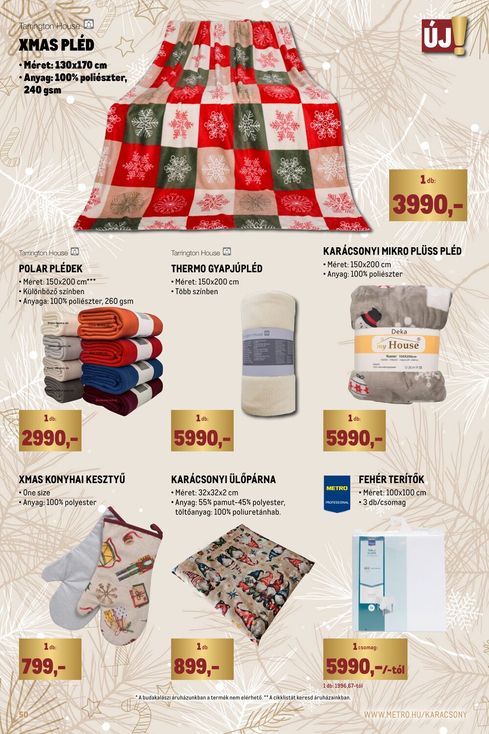 METRO akciós újság 2025.12.01-től - 50. oldal.