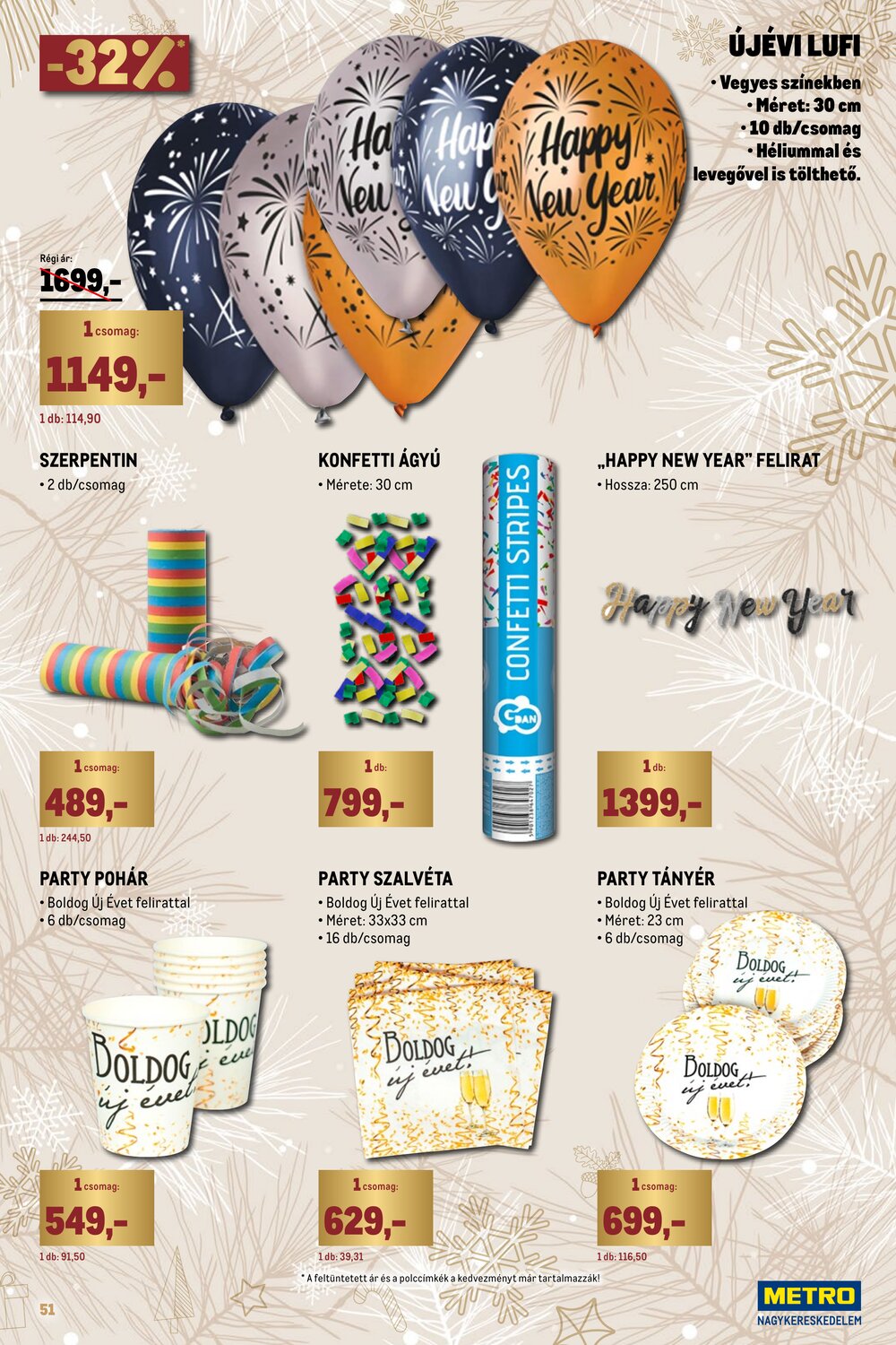 METRO akciós újság 2025.12.01-től - 51. oldal.