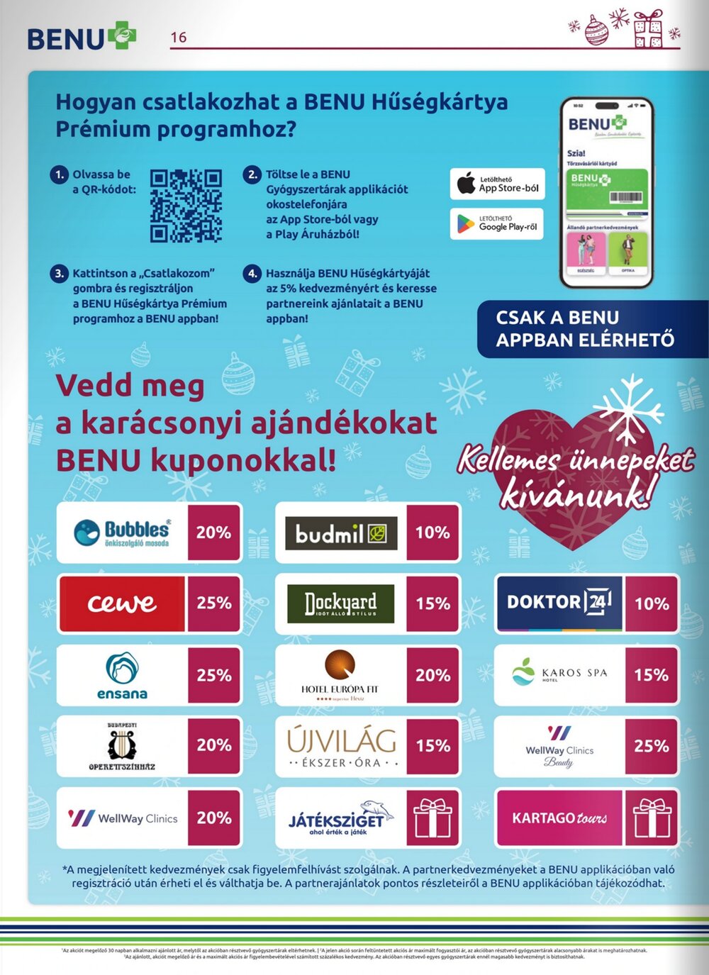 BENU Gyógyszertárak akciós újság 2025.12.01-től - 16. oldal.