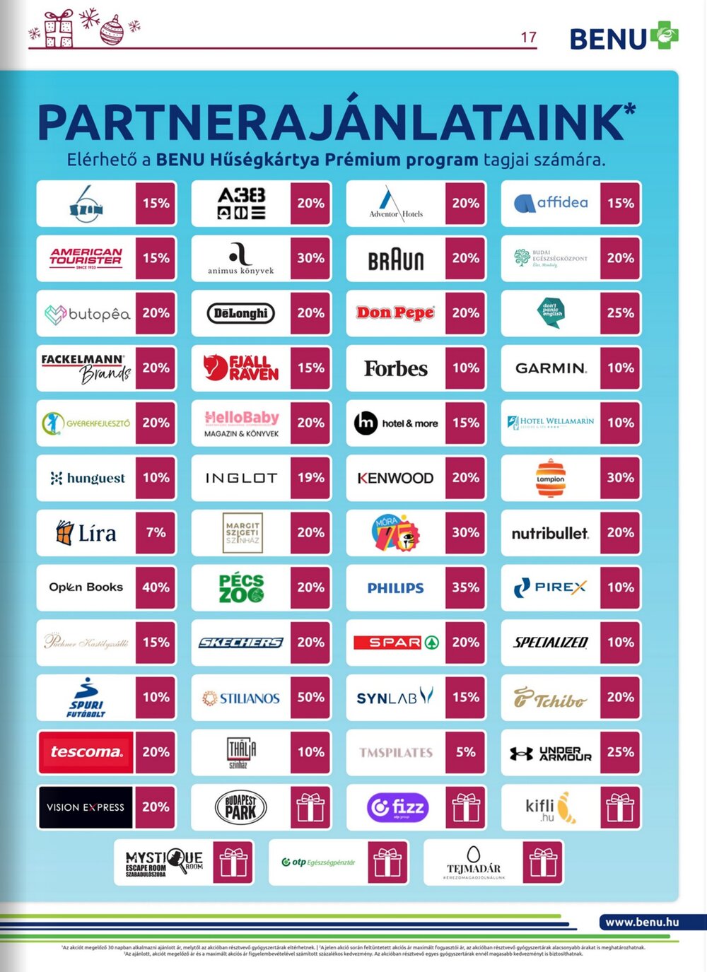 BENU Gyógyszertárak akciós újság 2025.12.01-től - 17. oldal.