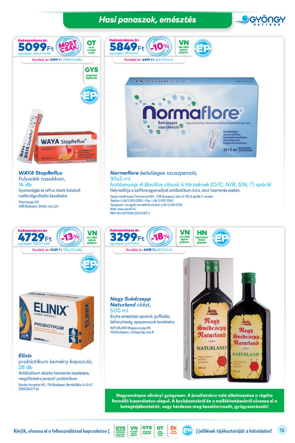 Gyöngy Patikák akciós újság 2025.12.01-től - 15. oldal.