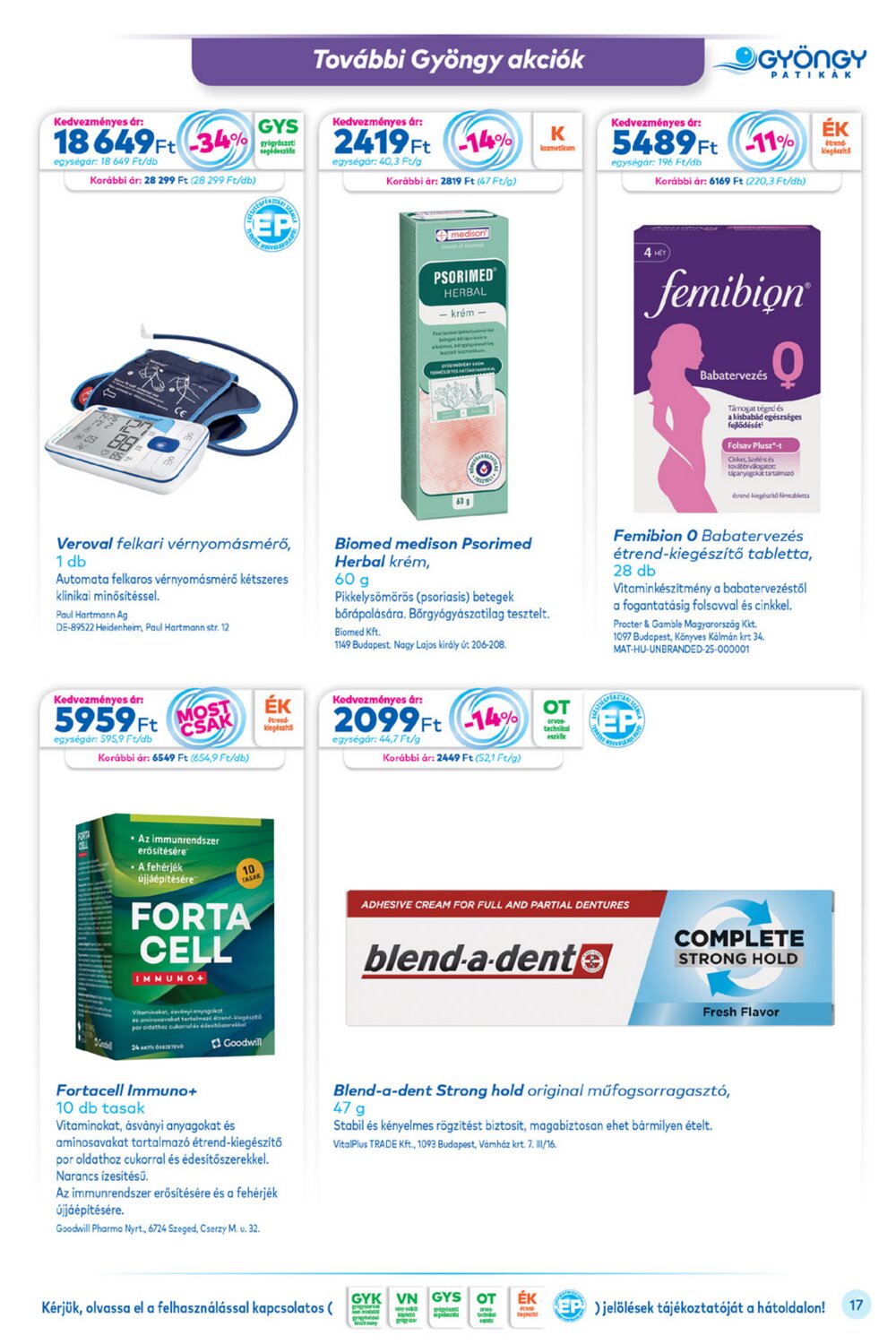 Gyöngy Patikák akciós újság 2025.12.01-től - 17. oldal.