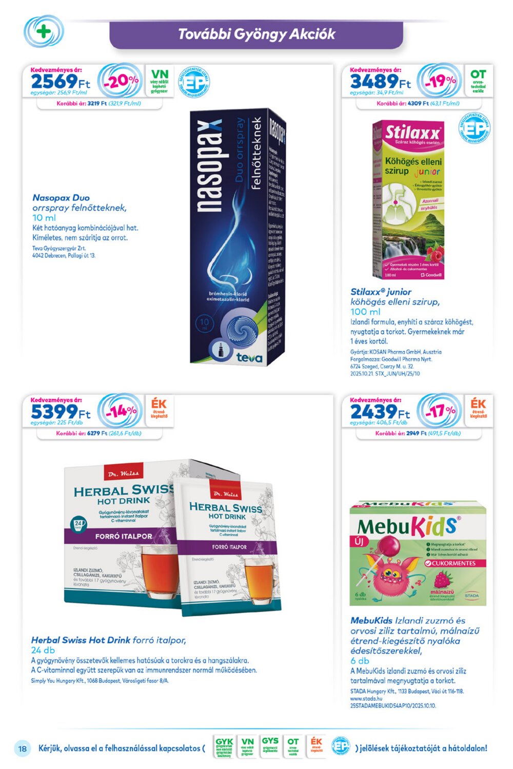 Gyöngy Patikák akciós újság 2025.12.01-től - 18. oldal.