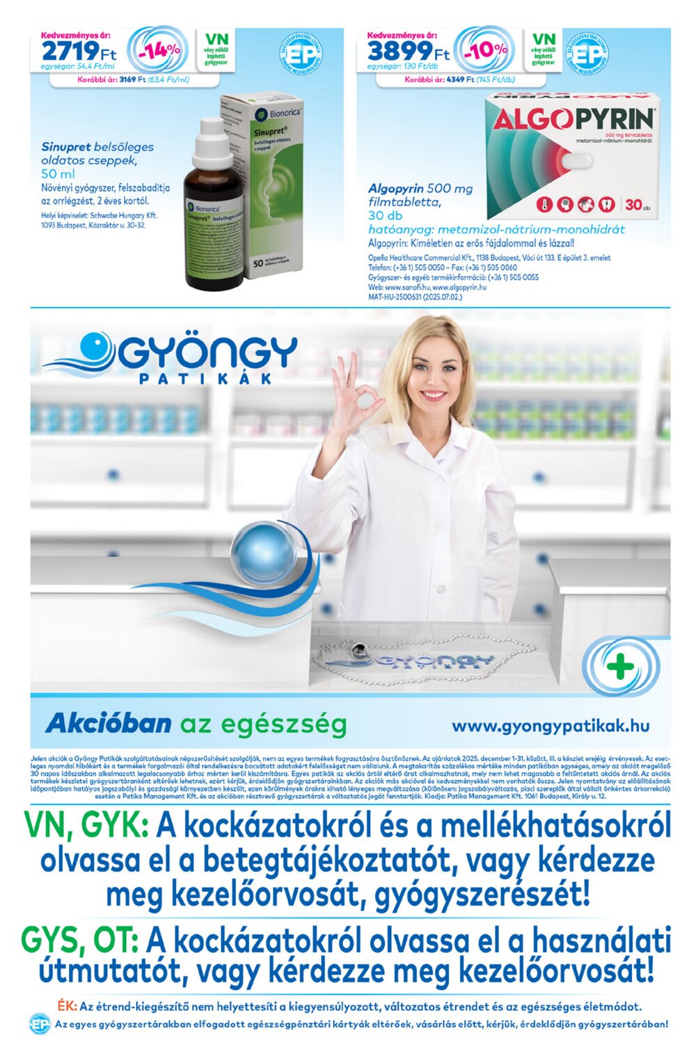 Gyöngy Patikák akciós újság 2025.12.01-től - 20. oldal.