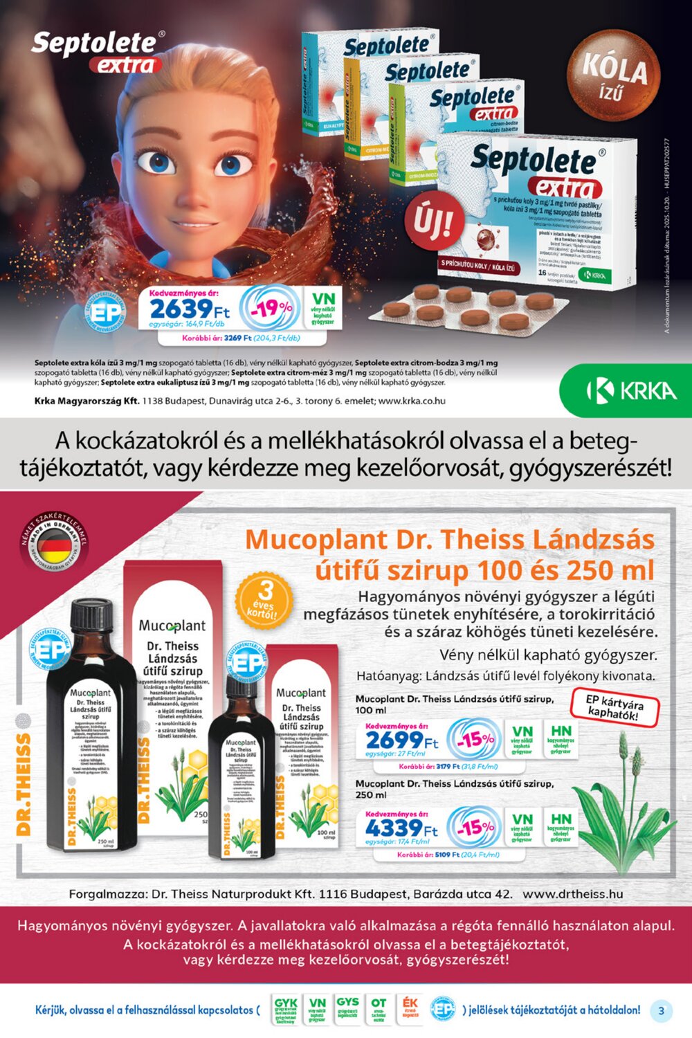 Gyöngy Patikák akciós újság 2025.12.01-től - 3. oldal.