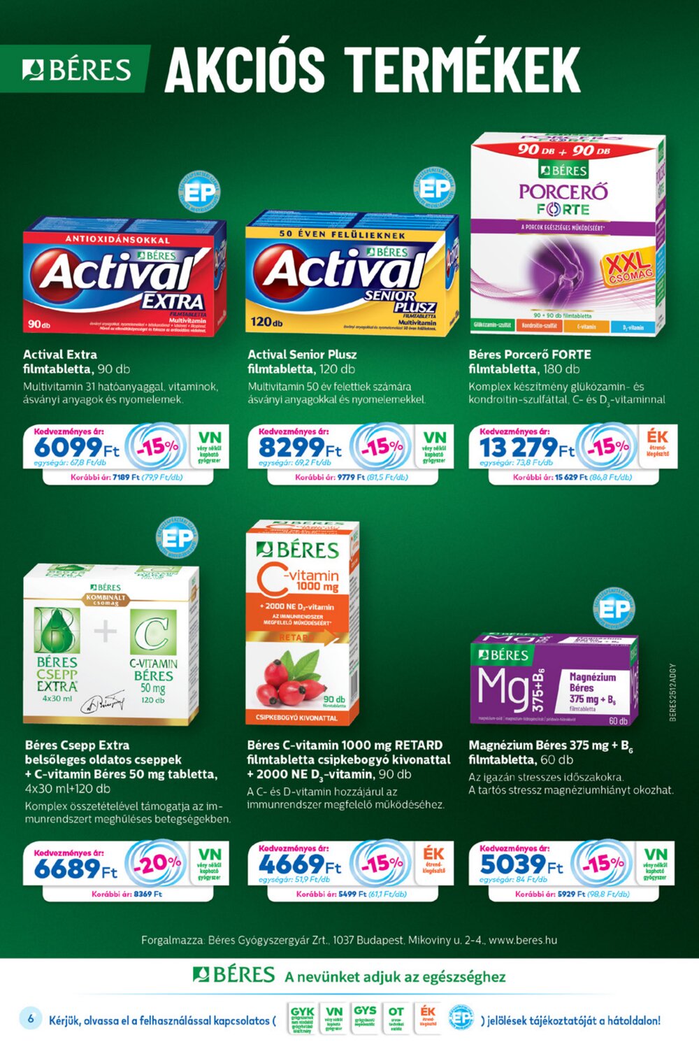 Gyöngy Patikák akciós újság 2025.12.01-től - 6. oldal.