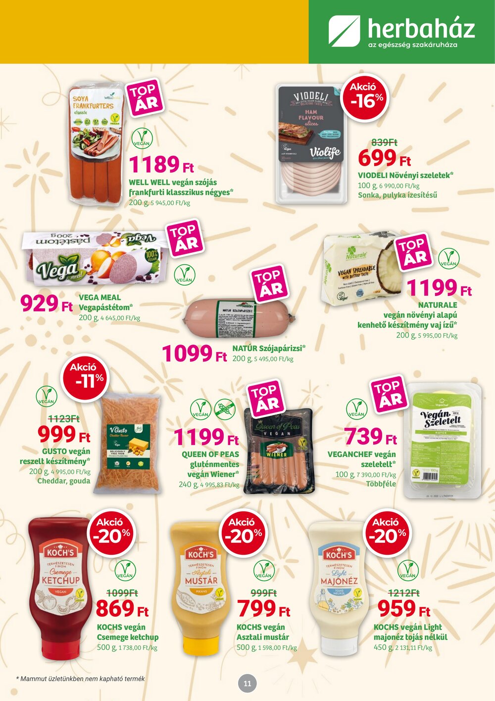 Herbaház akciós újság 2025.12.01-től - 11. oldal.