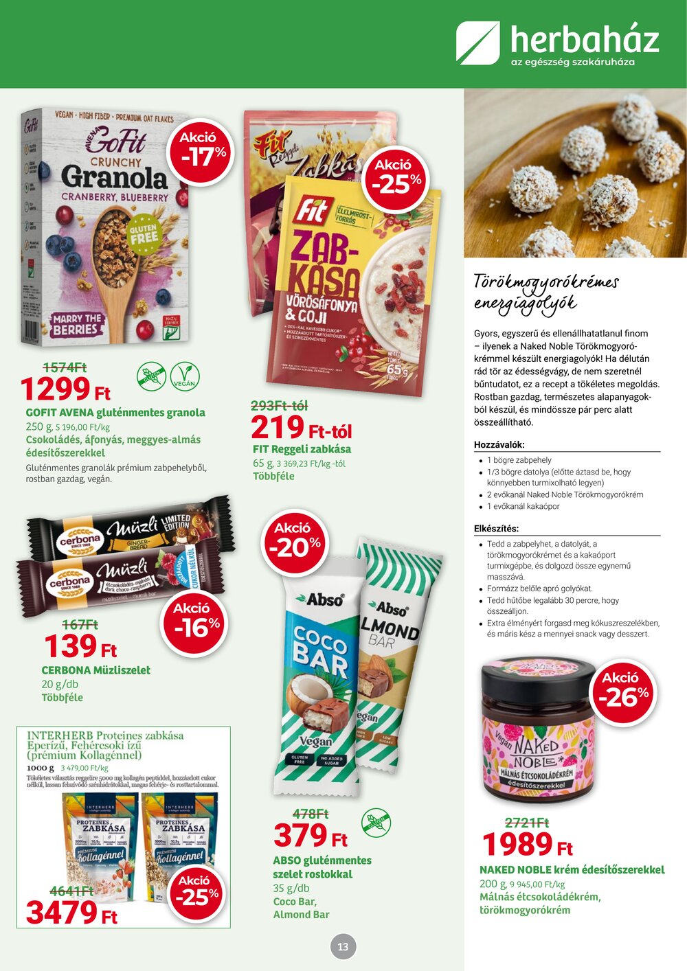 Herbaház akciós újság 2025.12.01-től - 13. oldal.