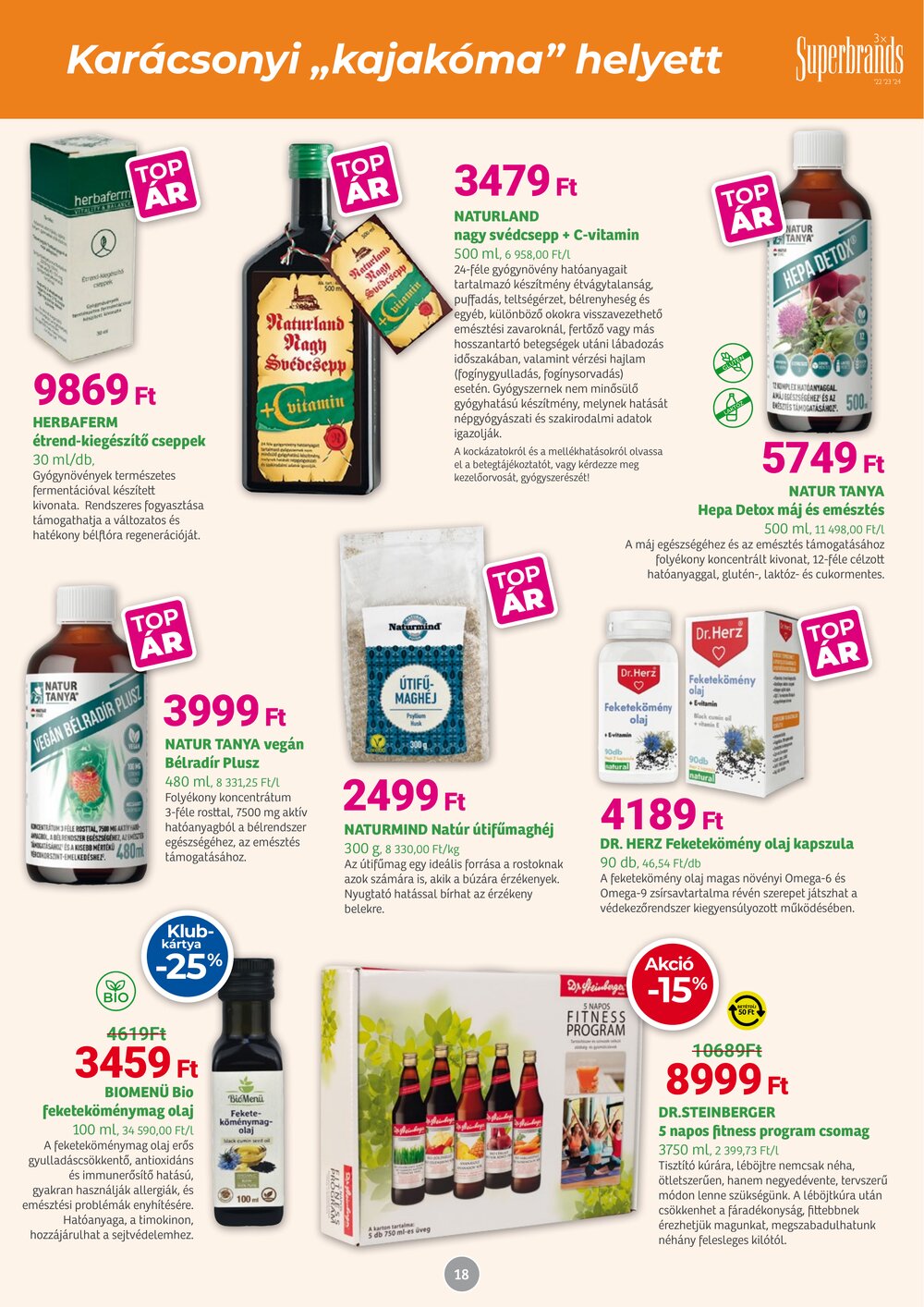 Herbaház akciós újság 2025.12.01-től - 18. oldal.