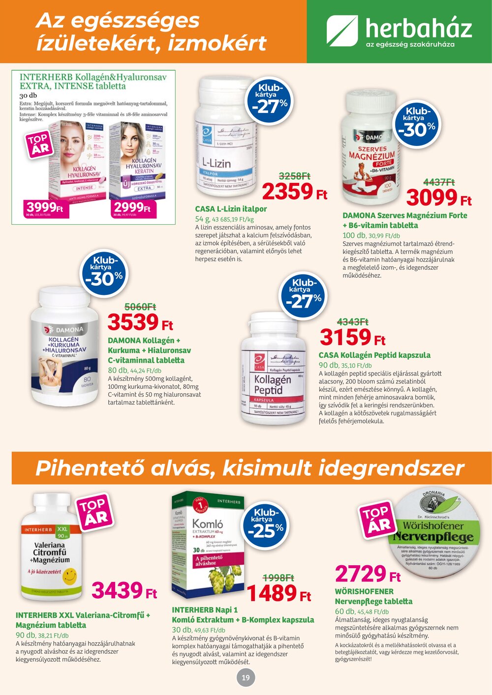 Herbaház akciós újság 2025.12.01-től - 19. oldal.