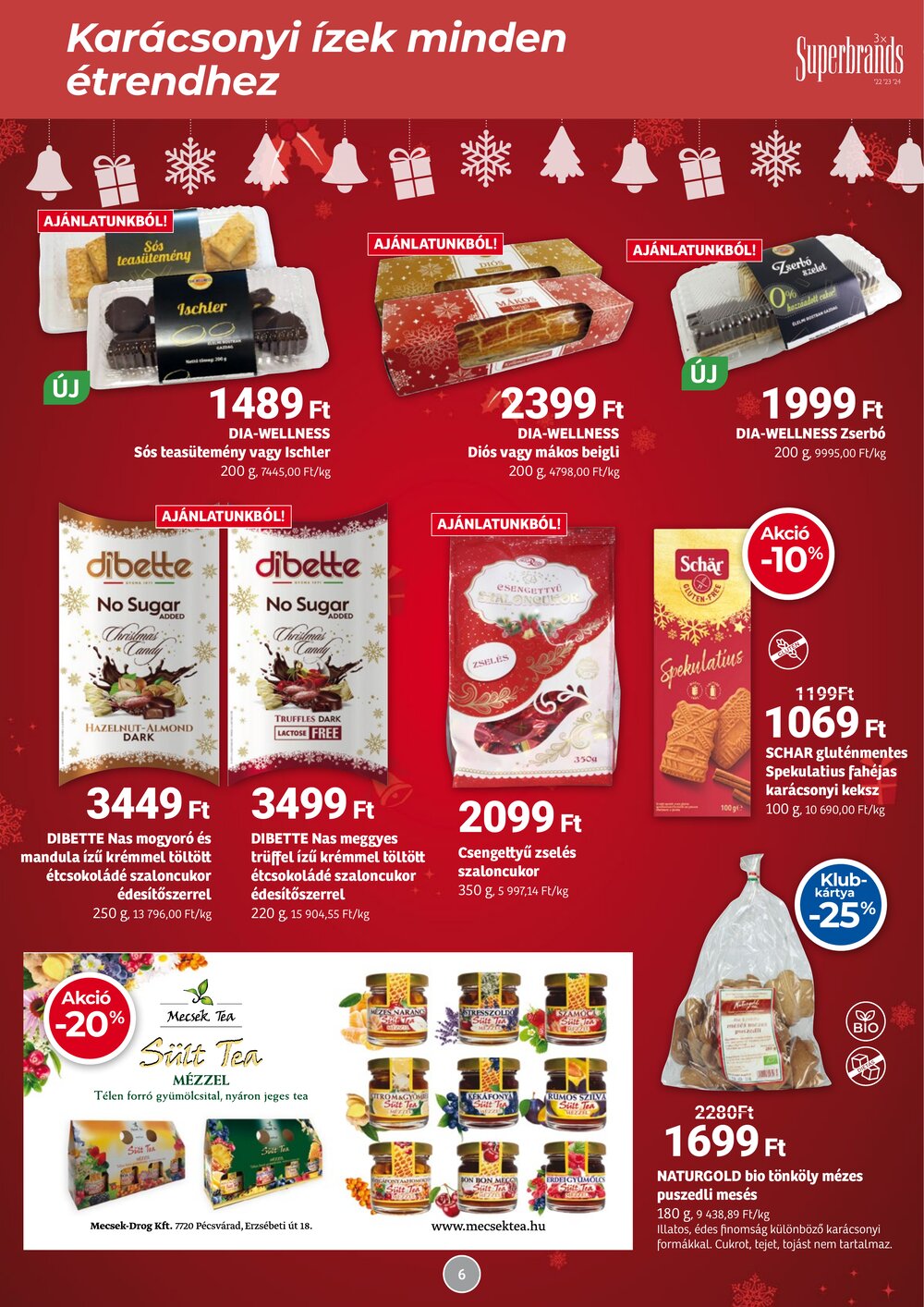 Herbaház akciós újság 2025.12.01-től - 6. oldal.