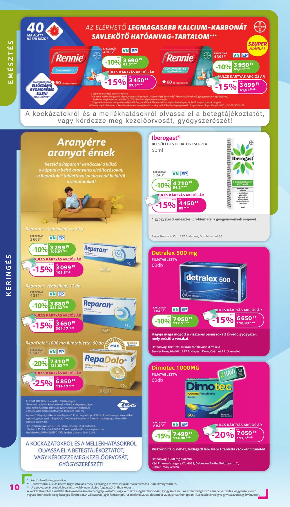 Kulcs Patika akciós újság 2025.12.01-től - 10. oldal.