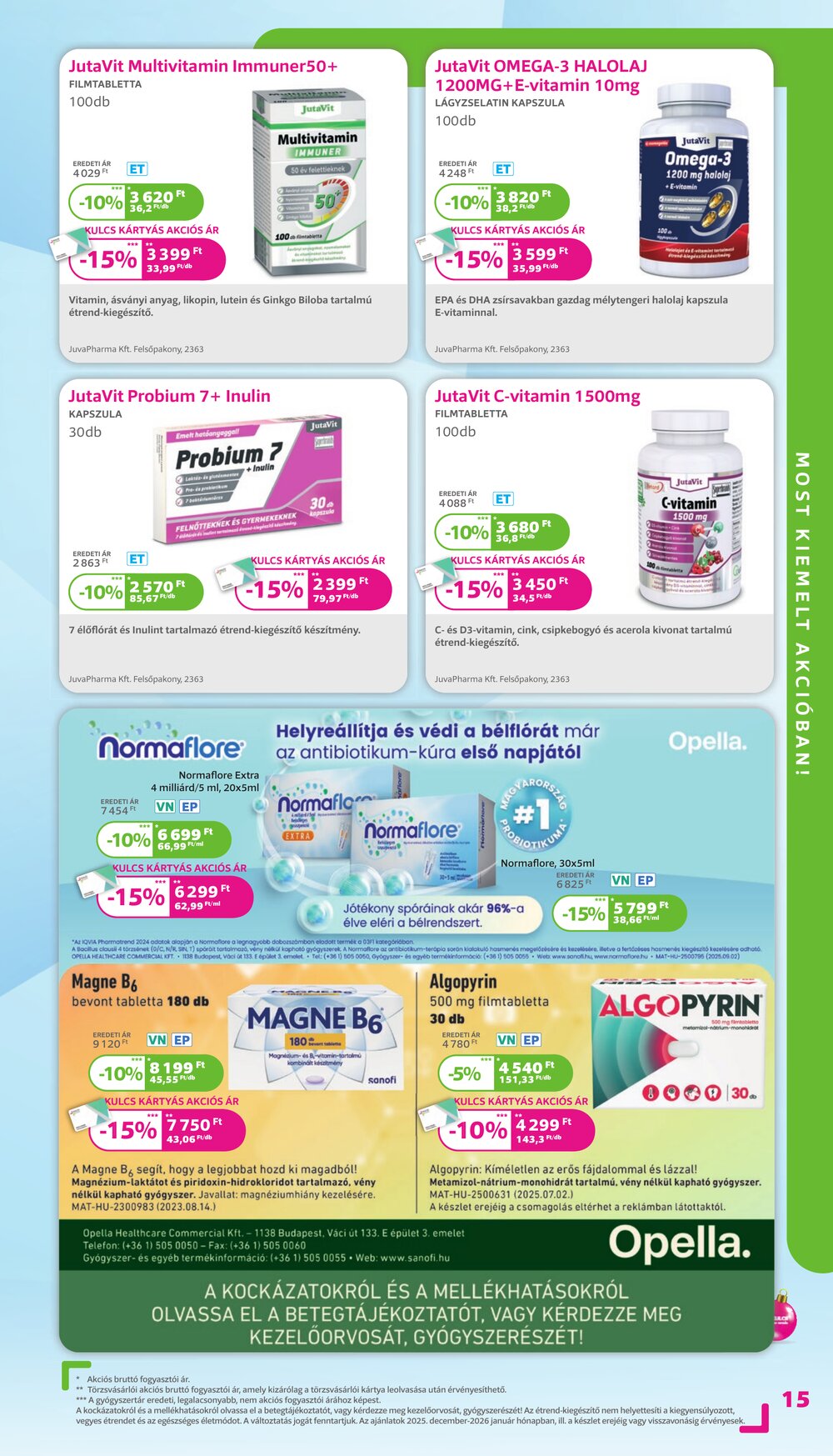 Kulcs Patika akciós újság 2025.12.01-től - 15. oldal.