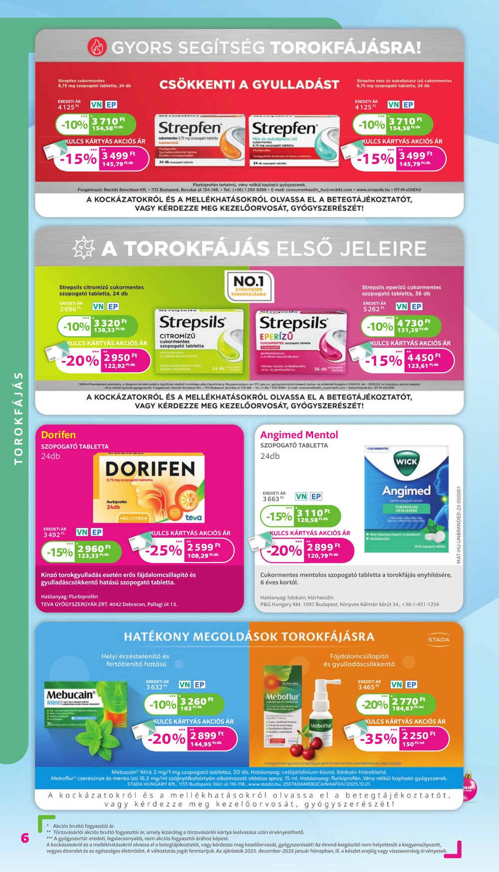 Kulcs Patika akciós újság 2025.12.01-től - 6. oldal.