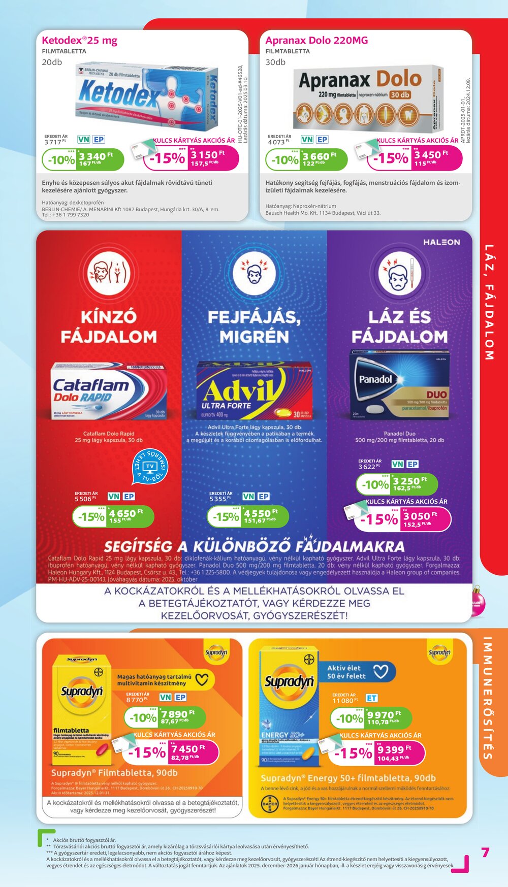 Kulcs Patika akciós újság 2025.12.01-től - 7. oldal.