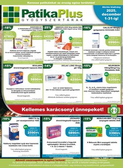PatikaPlus akciós újság 2025.12.01-től