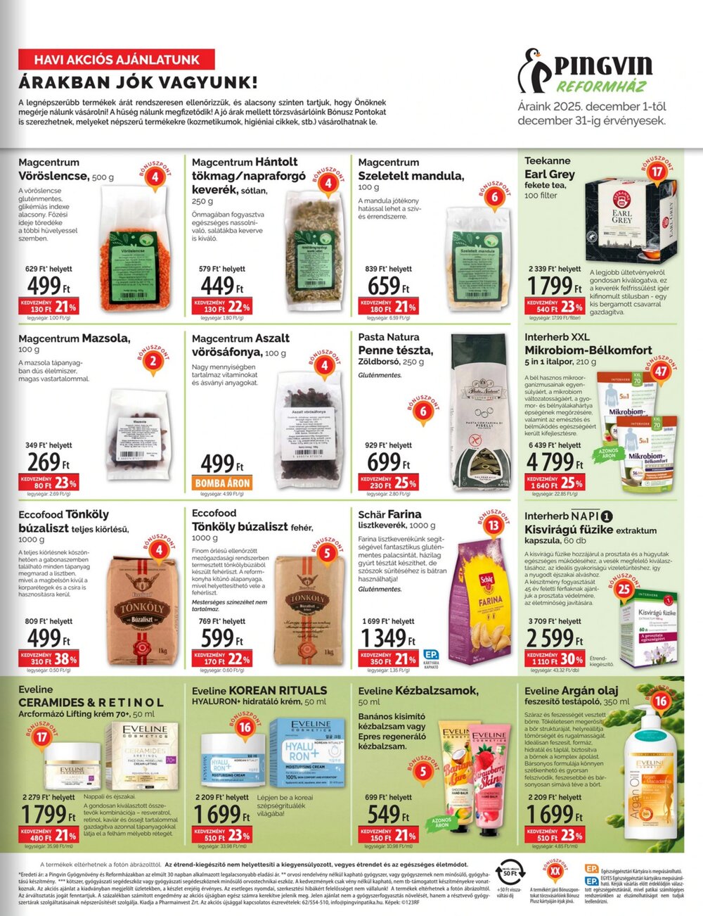 Pingvin Patika akciós újság 2025.12.01-től - 3. oldal.