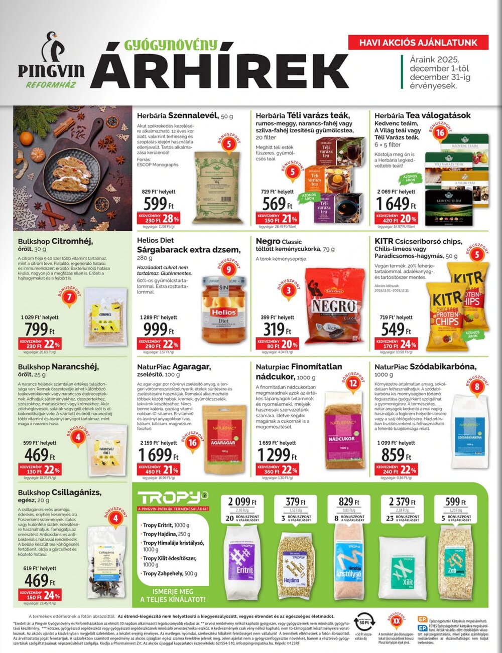 Pingvin Patika akciós újság 2025.12.01-től - 4. oldal.