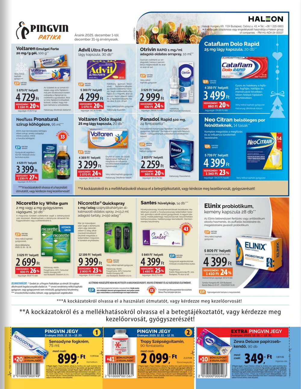 Pingvin Patika akciós újság 2025.12.01-től - 5. oldal.