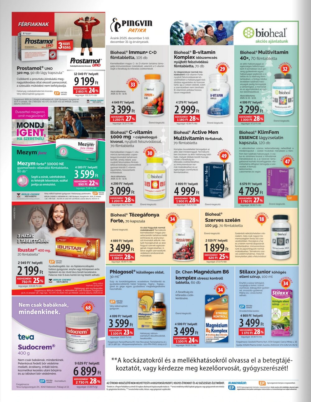 Pingvin Patika akciós újság 2025.12.01-től - 6. oldal.