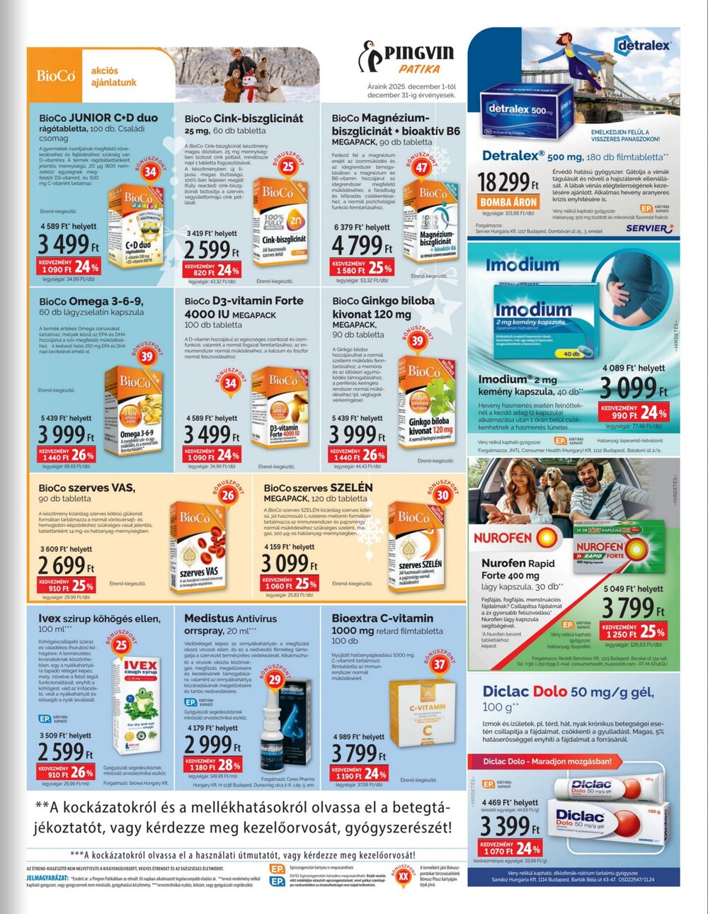 Pingvin Patika akciós újság 2025.12.01-től - 7. oldal.