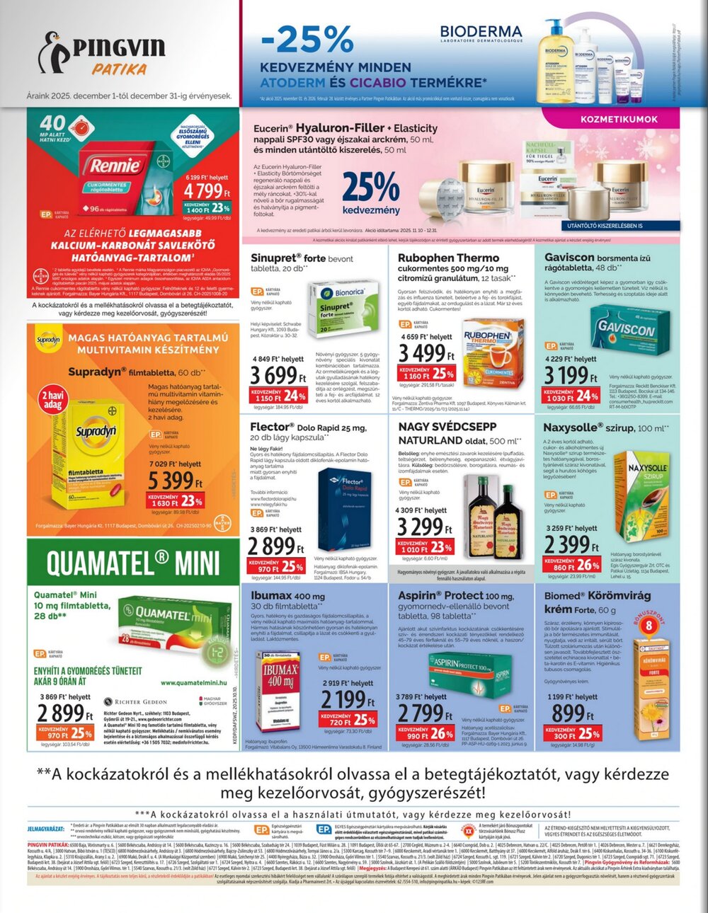 Pingvin Patika akciós újság 2025.12.01-től - 8. oldal.