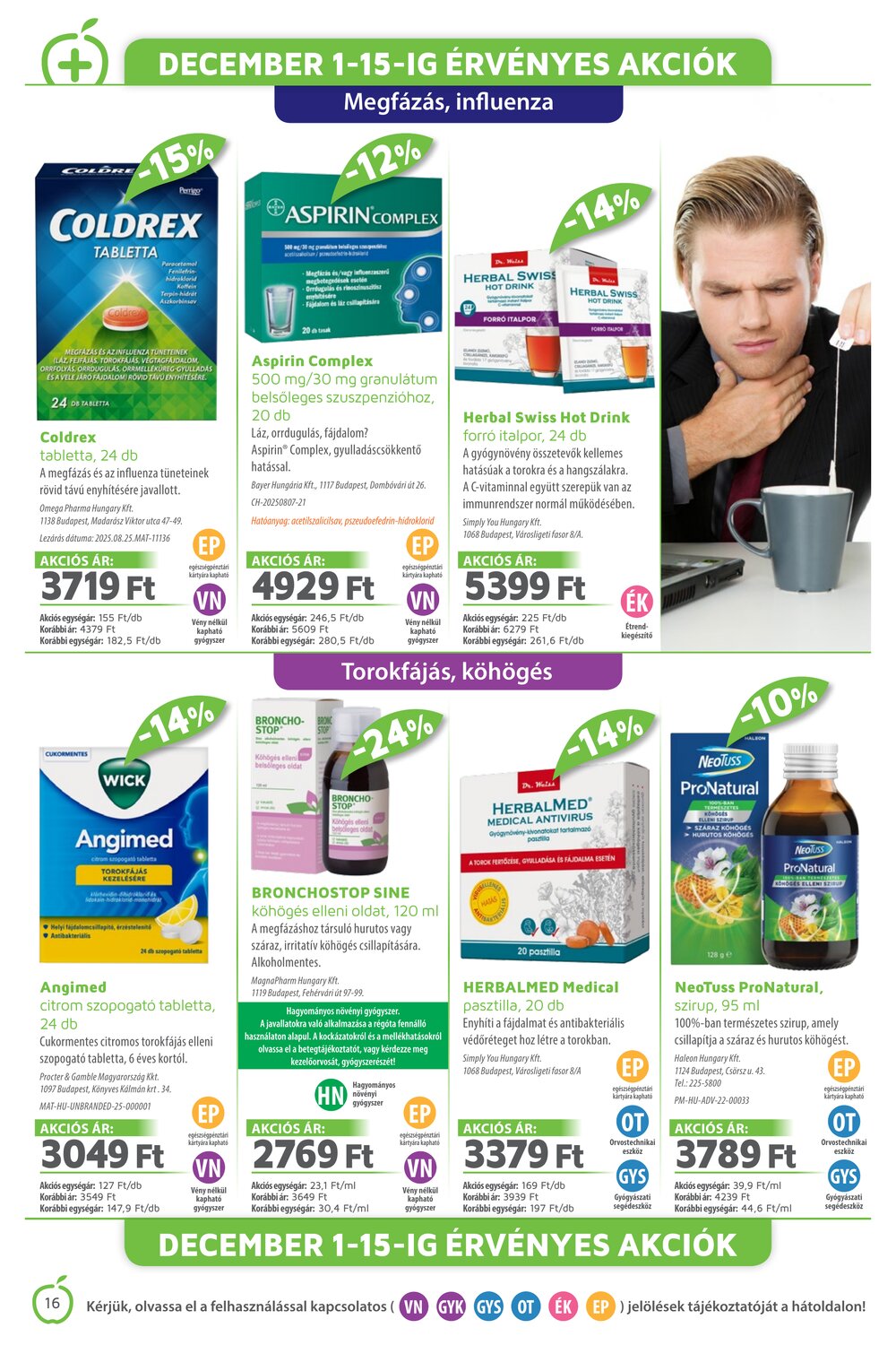Alma Gyógyszertárak akciós újság 2025.12.01-től - 16. oldal.