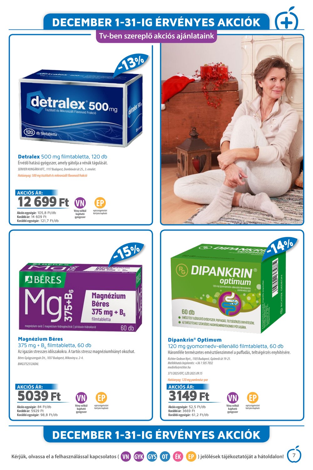 Alma Gyógyszertárak akciós újság 2025.12.01-től - 7. oldal.