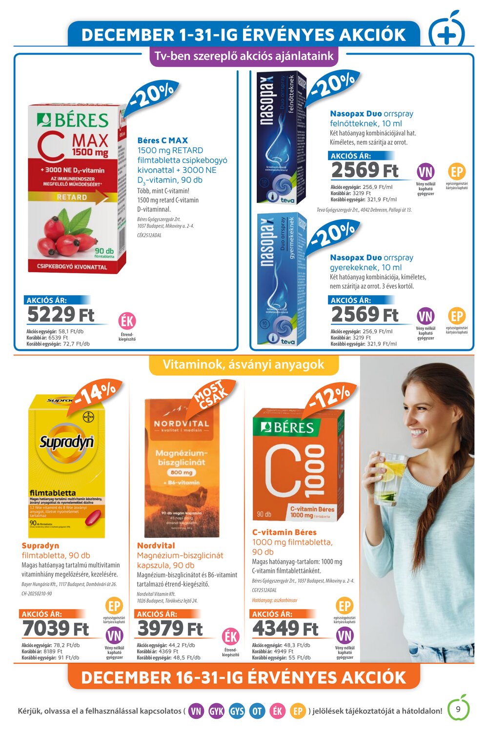 Alma Gyógyszertárak akciós újság 2025.12.01-től - 9. oldal.