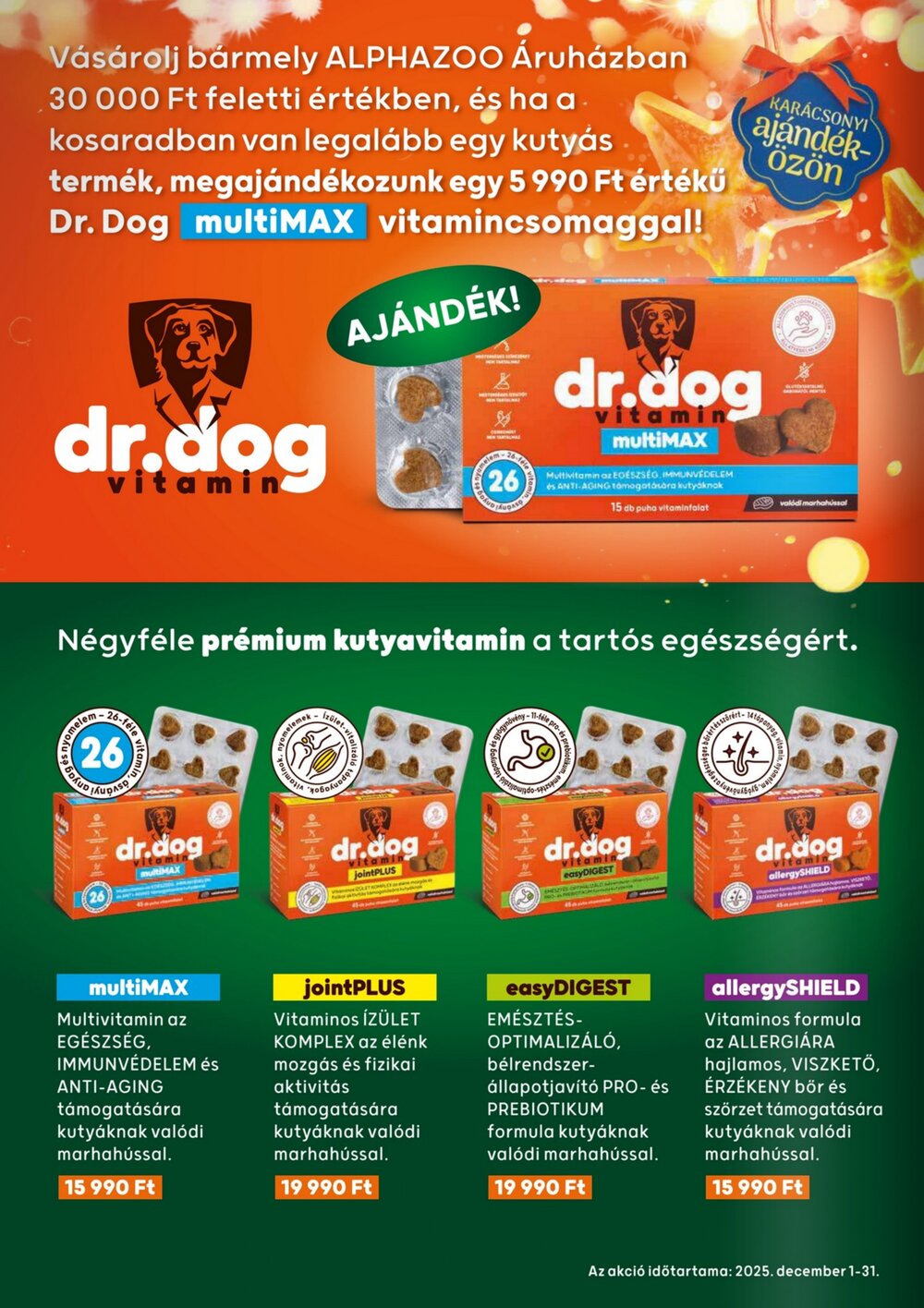 AlphaZoo akciós újság 2025.12.01-től - 2. oldal.