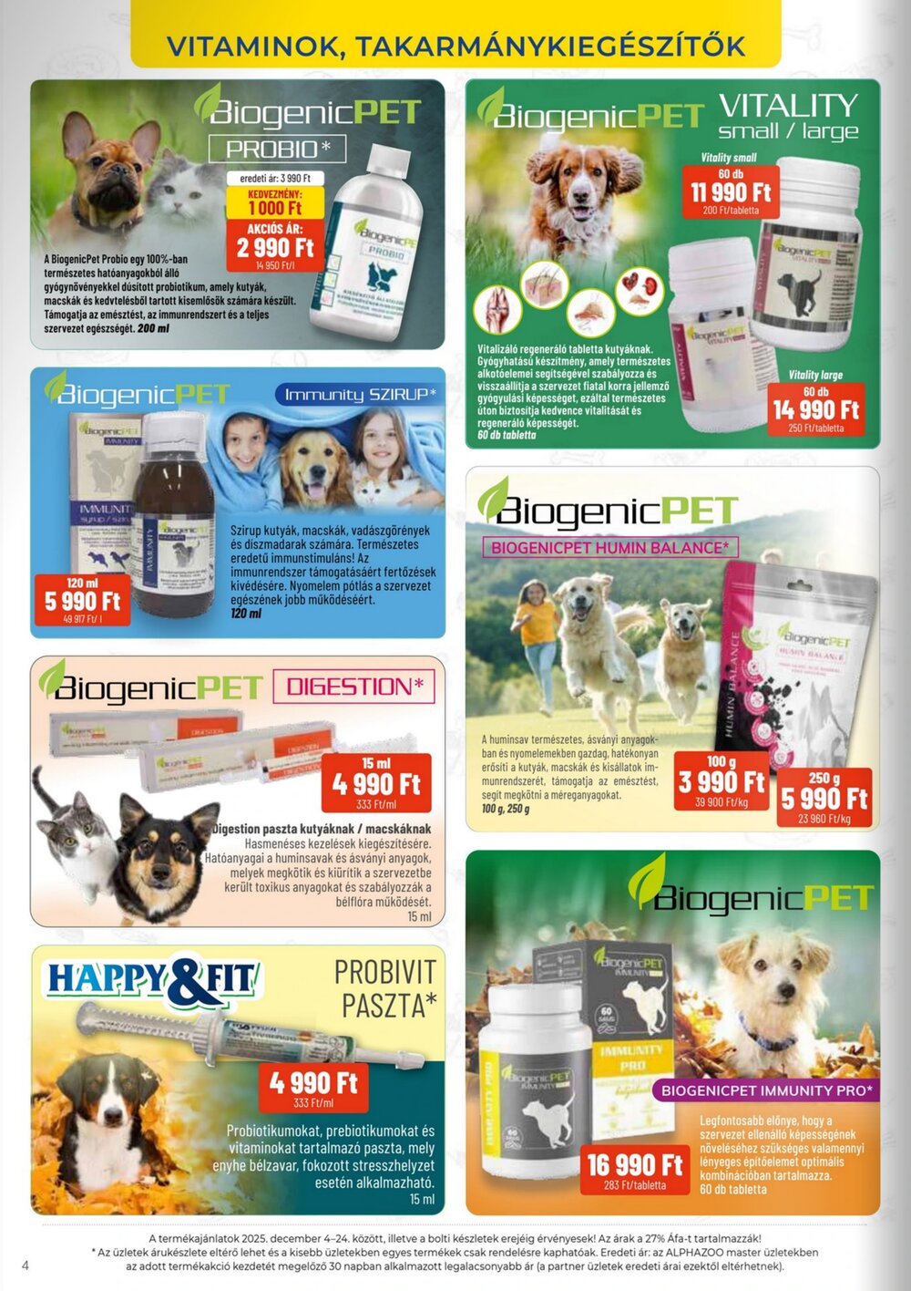 AlphaZoo akciós újság 2025.12.01-től - 4. oldal.