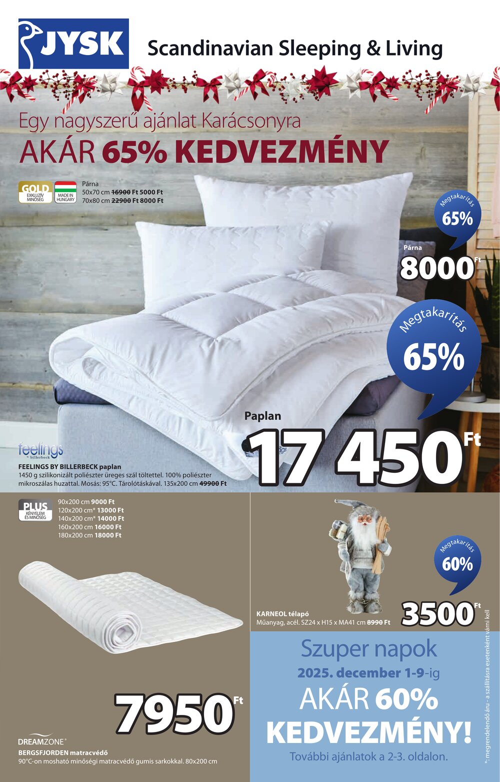 JYSK akciós újság 2025.12.01-től - 2. oldal.