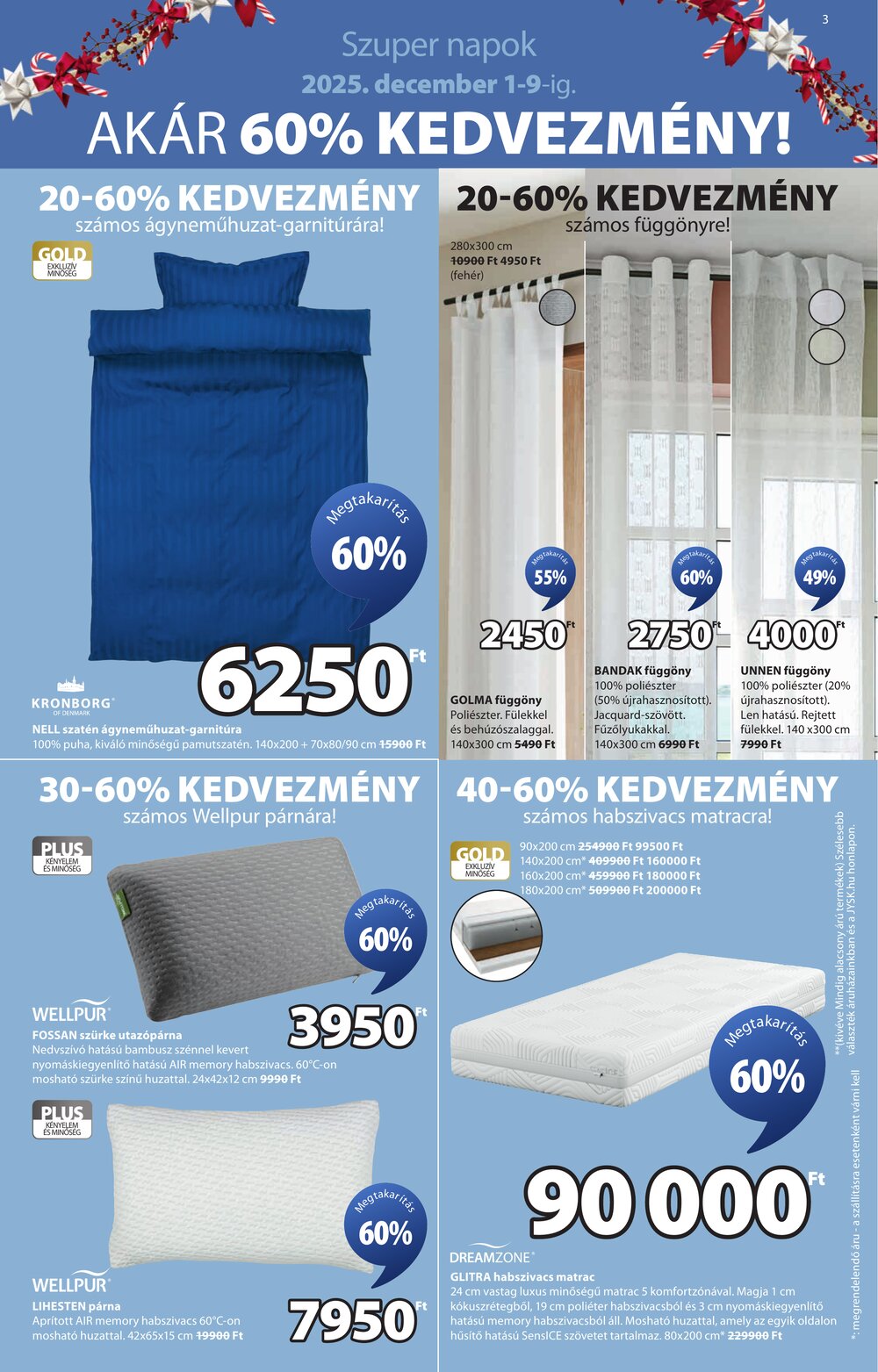 JYSK akciós újság 2025.12.01-től - 4. oldal.