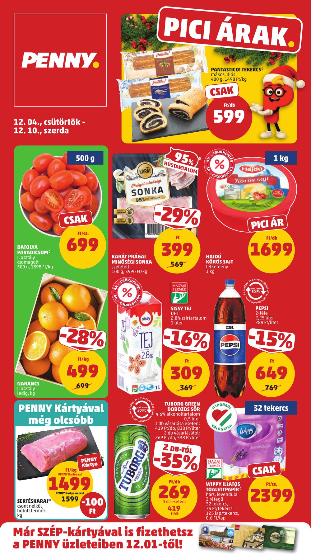 Penny Market akciós újság 2025.12.04-től - 1. oldal.